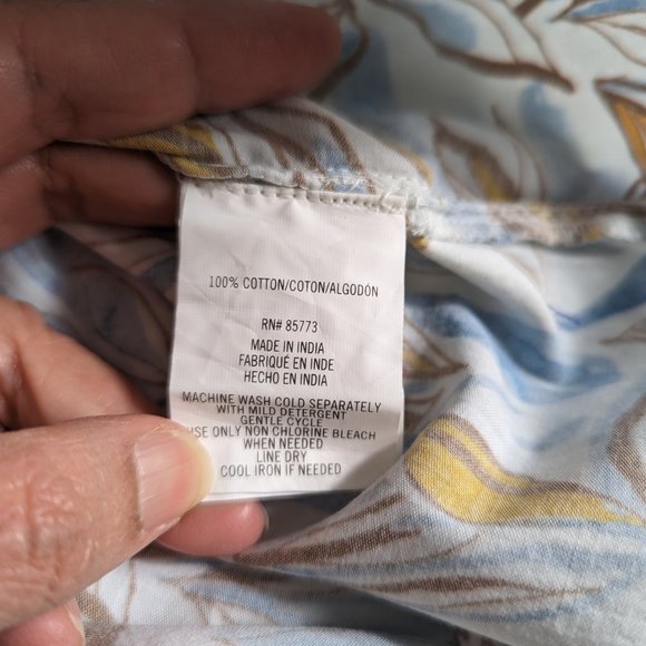 Hang Ten Mens Short Sleeve Hawaii Aloha Shirt Button Down Leaf Print Sz. XL NWT! - Picture 12 of 13